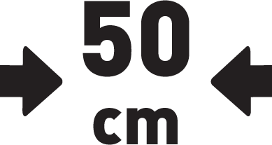 Szélesség 50 cm