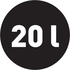 Űrtartalom 20 liter