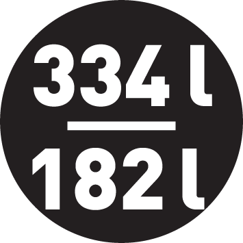 Hűtőszekrény / Fagyasztó űrtartalom 334 / 182 liter