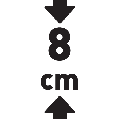 Magasság 8 cm